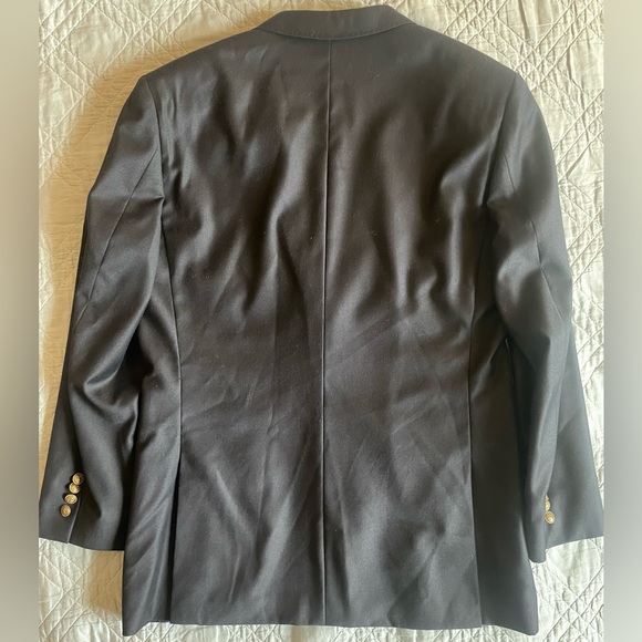 J. CREW x Loro Piana S130's Wool Patch Pocket Navy Ludlow Slim Blazer Size 40 R - Picture 9 of 9